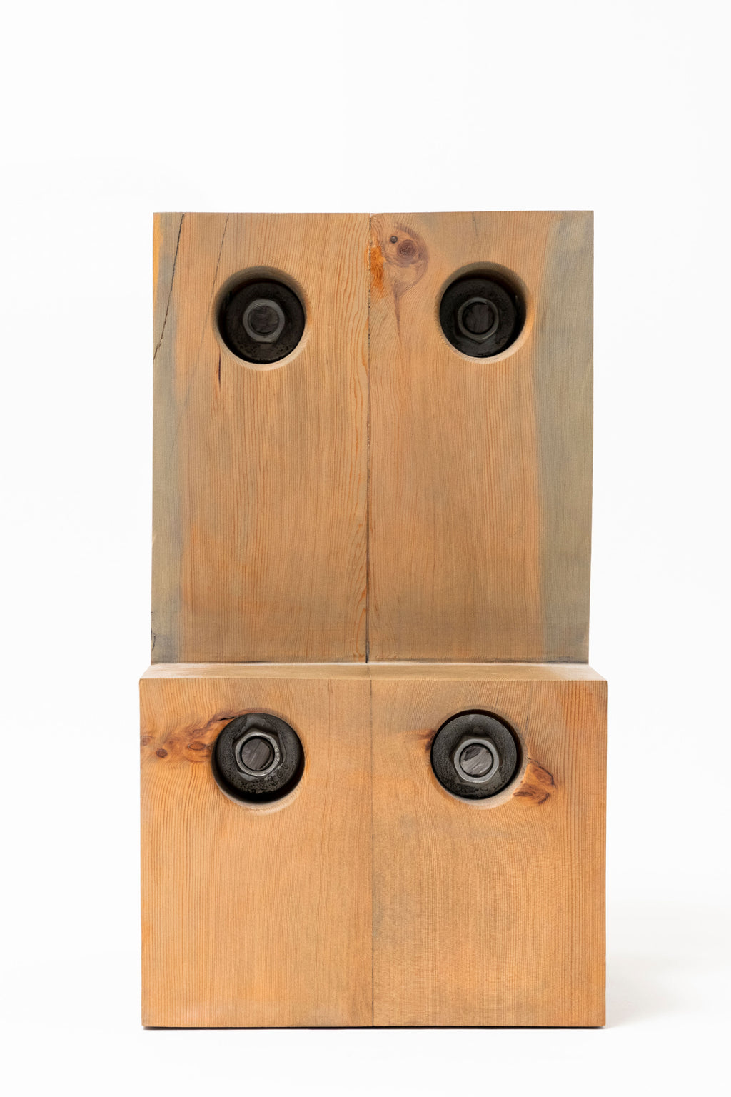 Old growth fir stool/end table