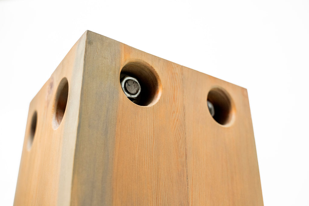 Old growth fir stool/end table